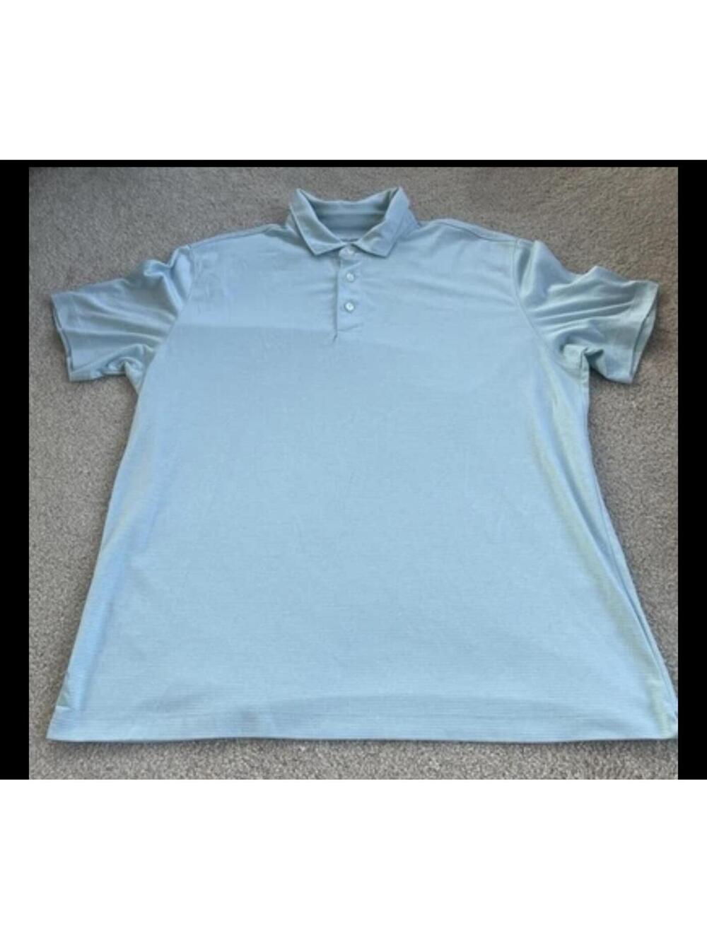 Untuckit Polo Shirt Mens Short Sleeve 100% Pima Cotton Golf L